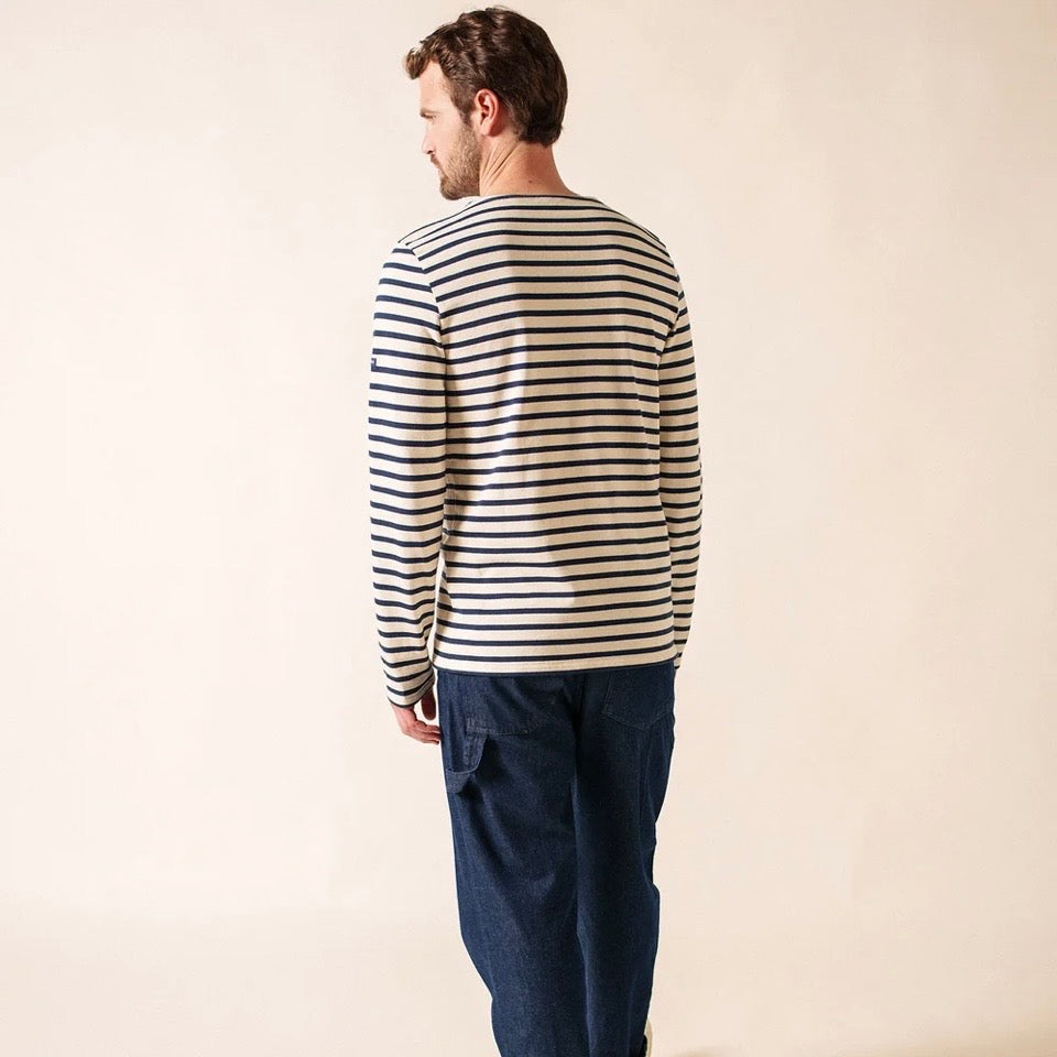Saint James Meridian Breton Stripe Ecru/Marine