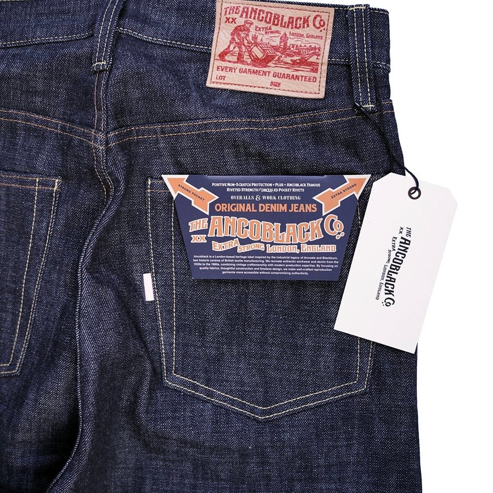 Ancoblack AB001 Selvedge 4700XX Denim Jeans unwashed