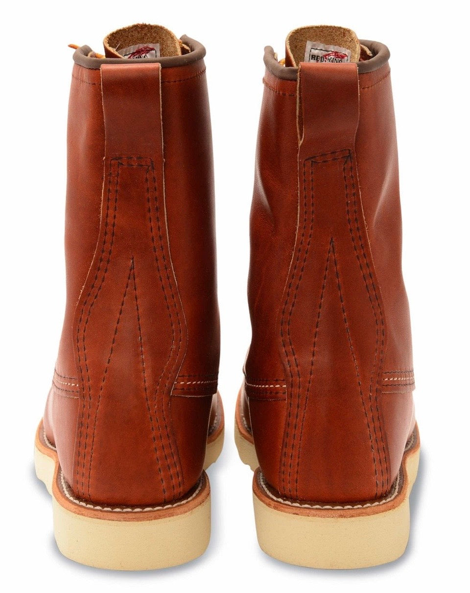 Red Wing 877 Heritage Work 8" Moc Toe Boot in the distinguished Oro Legacy leather â a testament to craftsmanship and heritage menswear. Excellent Quality, Fulmine Yarm North Yorkshire 