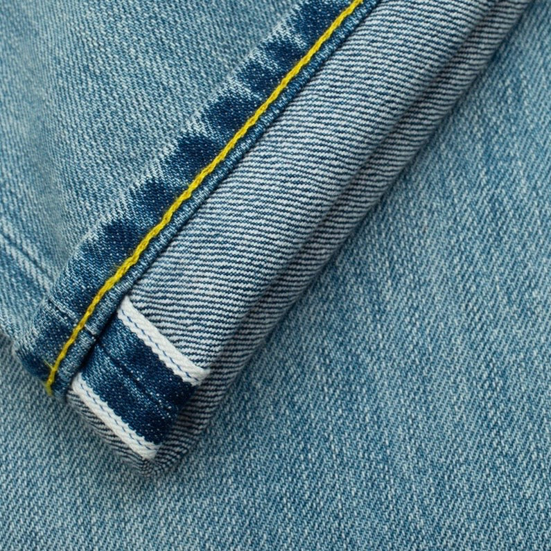 Dubbleware Selvedge denim work straight leg jeans - stonewash