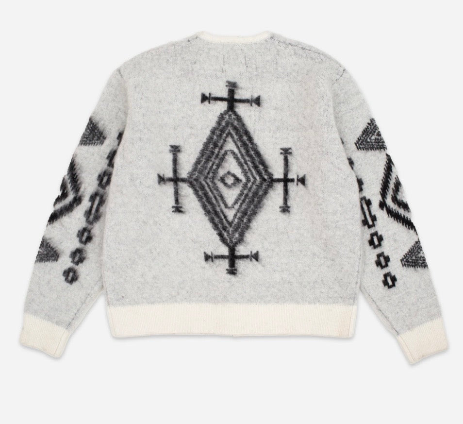 Pendleton Mohair cardigan - Los Ojos white