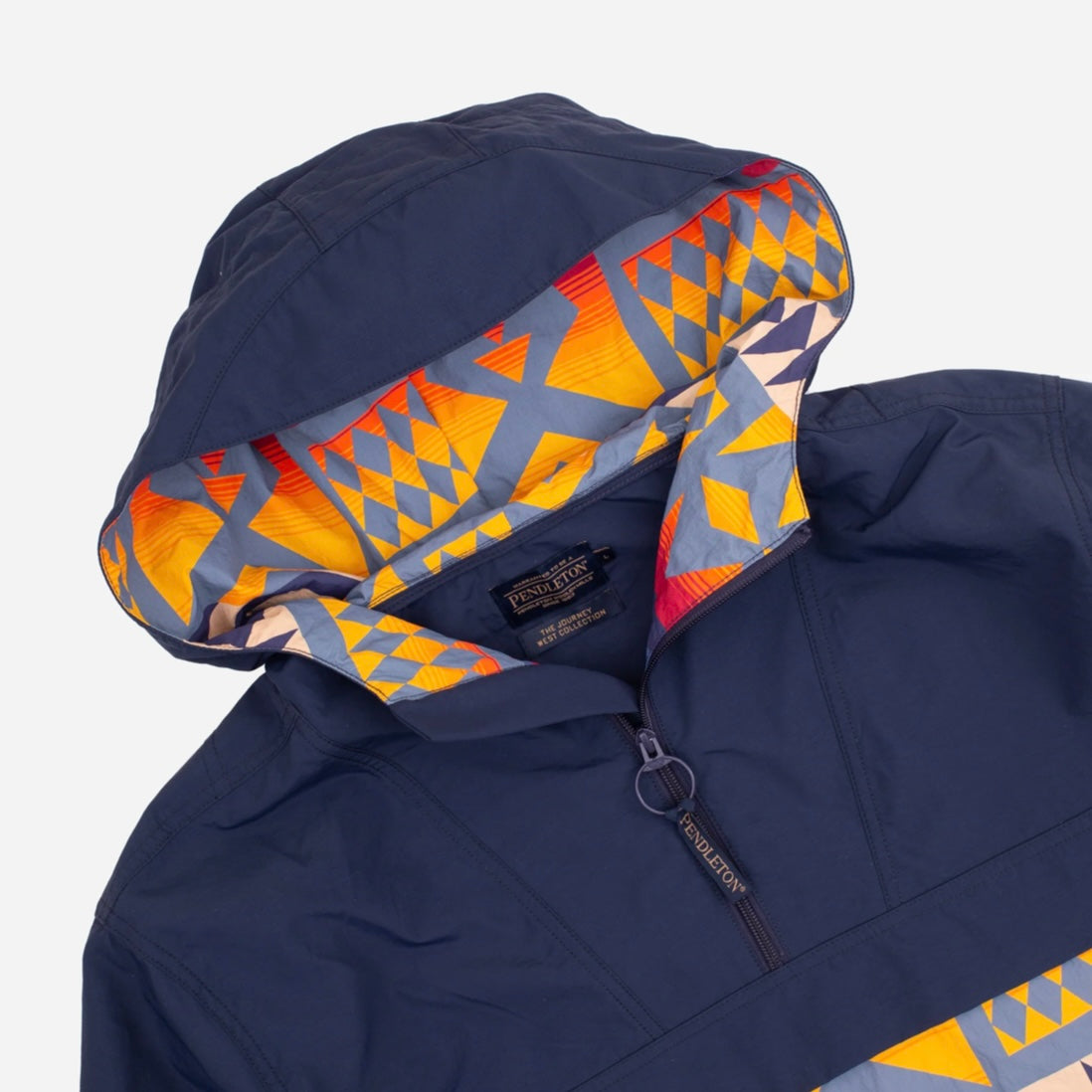 Pendleton Popover Anorak- Navy/Fire Legend