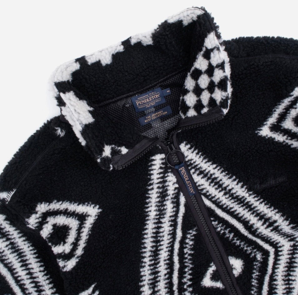 Pendleton jacquard fleece - Los Ojos black