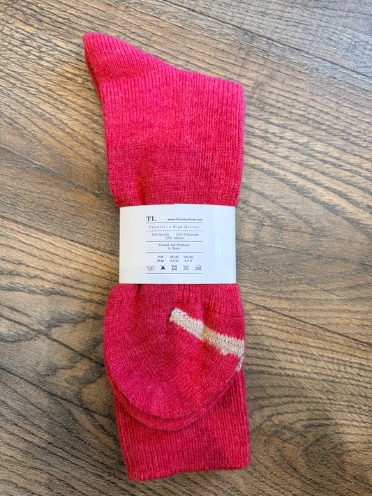 Thunder’s Love mohair wool socks Red
