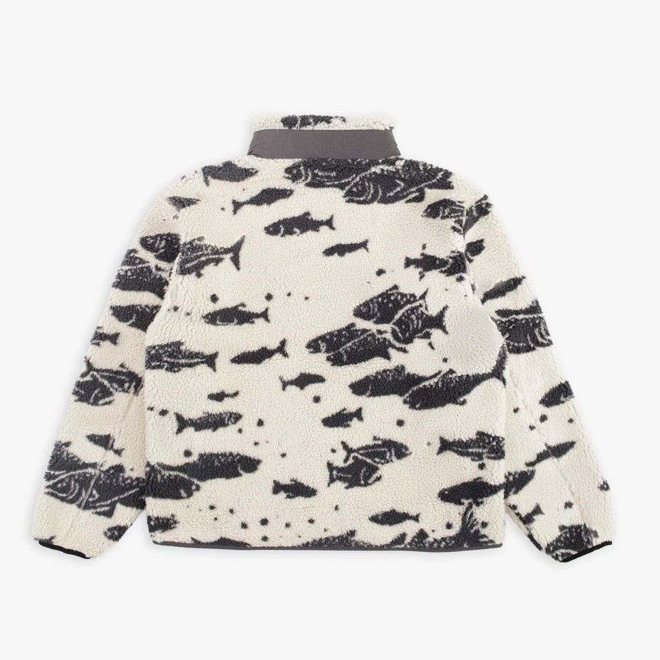 Pendleton jacquard fleece - salmon falls white