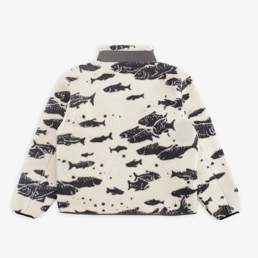 Pendleton jacquard fleece - salmon falls white