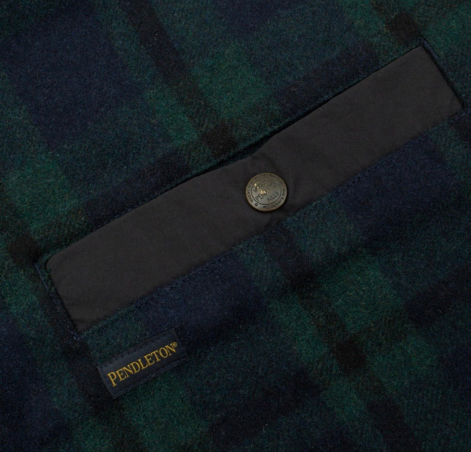 Pendleton wool zip vest - black watch