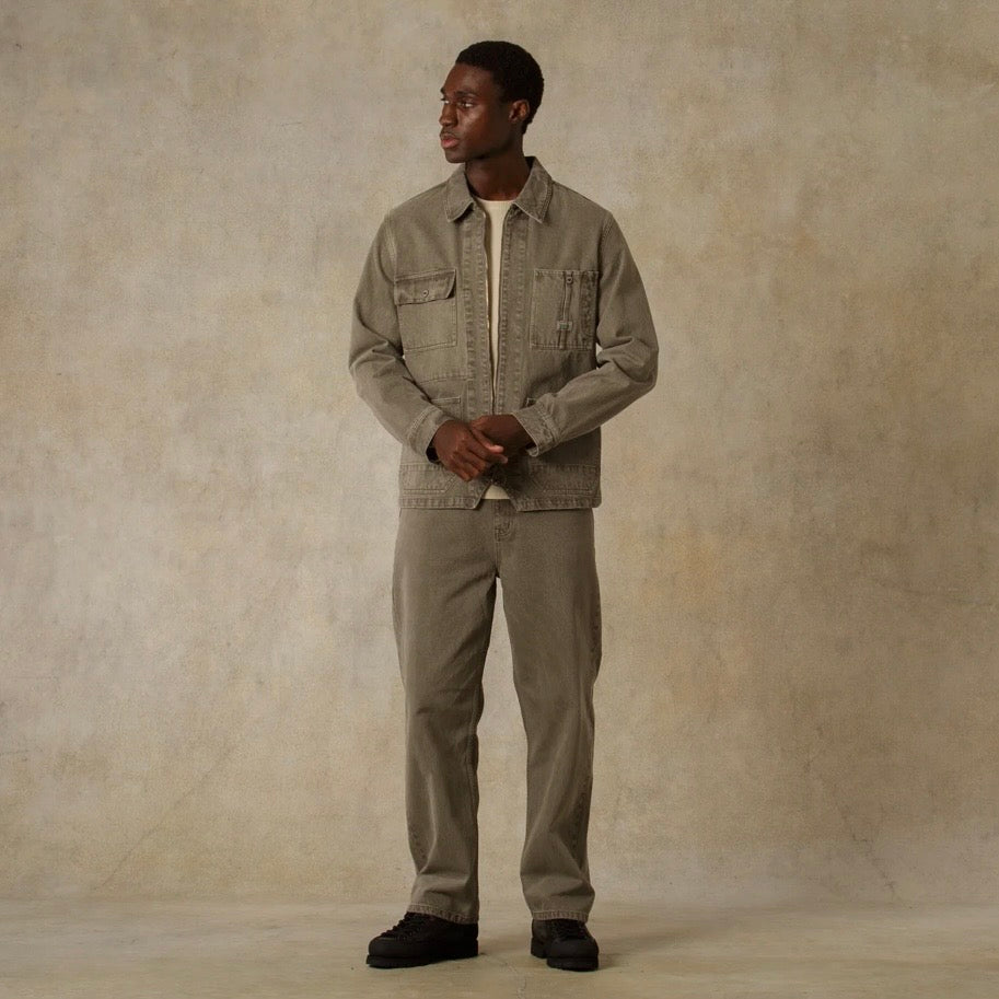 Dubbleware Zip Rider Chore Jacket - Olive Night