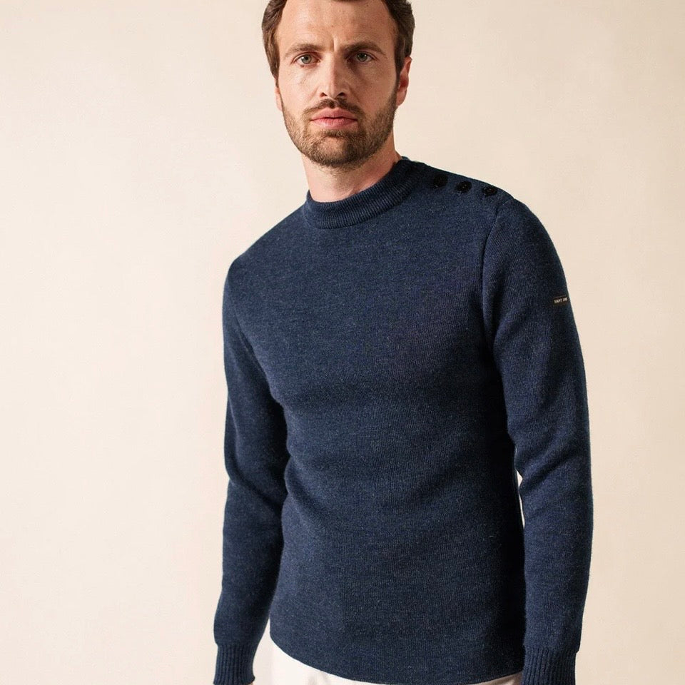 Saint James Matelot sailor jumper Bleu Chine