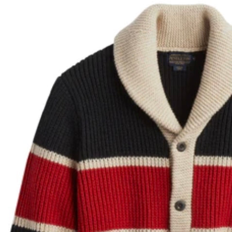 Pendleton Ranger Stripe Lambswool Cardigan