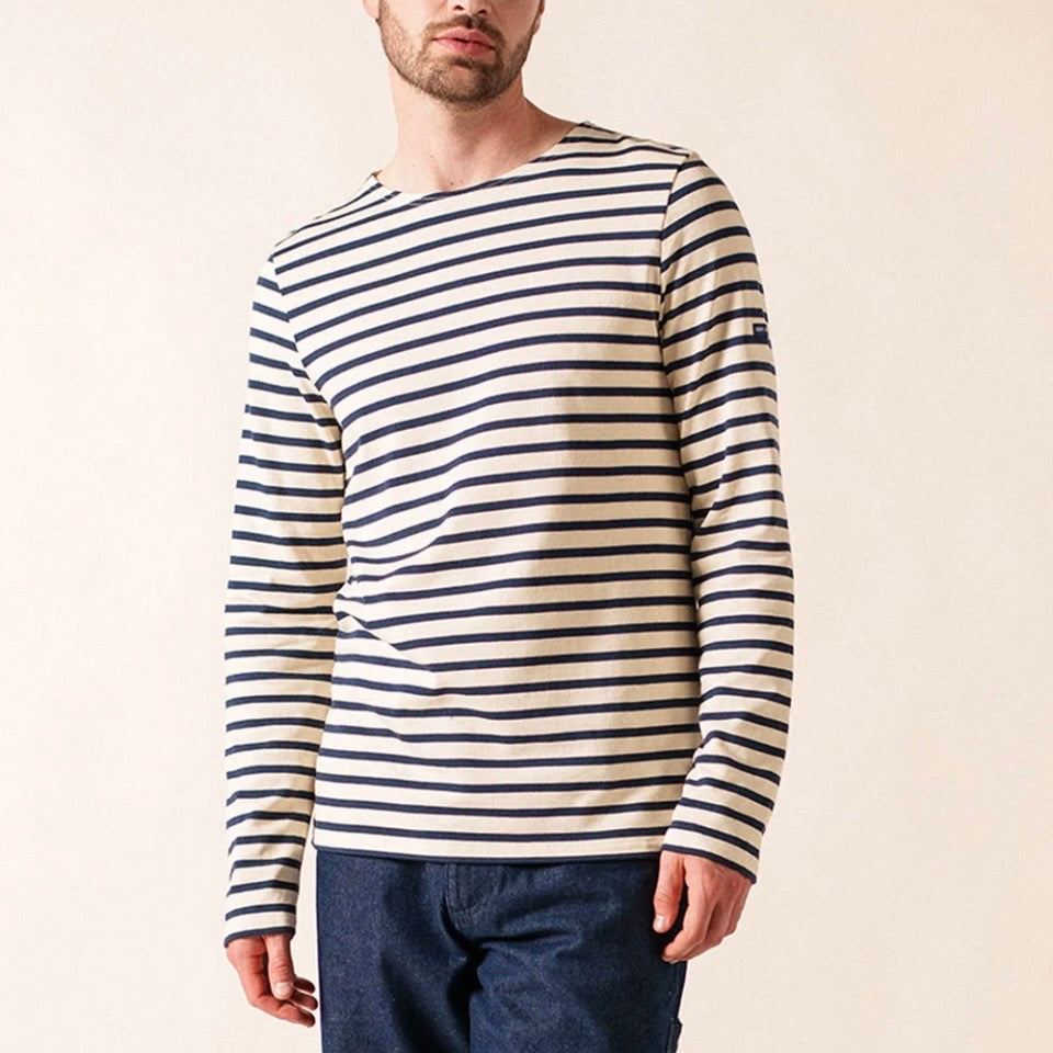 Saint James Meridian Breton Stripe Ecru/Marine