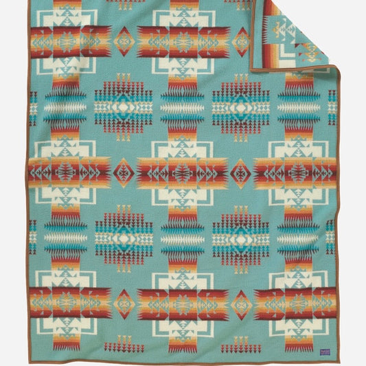Pendleton Jacquard Blanket Chief Joseph - Turquoise