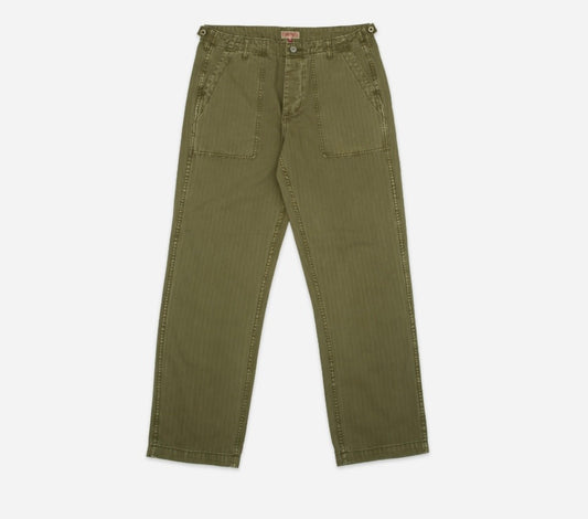 Dubbleware Herringbone Fatigue pants - green