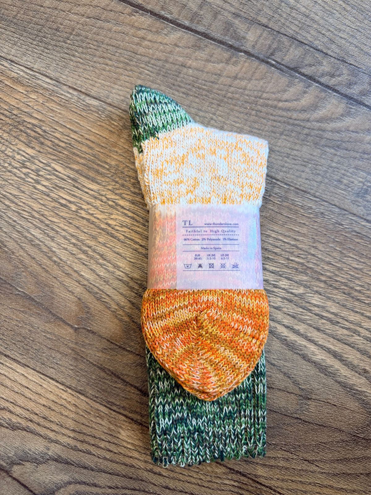 Thunder’s Love Charlie cotton socks orange