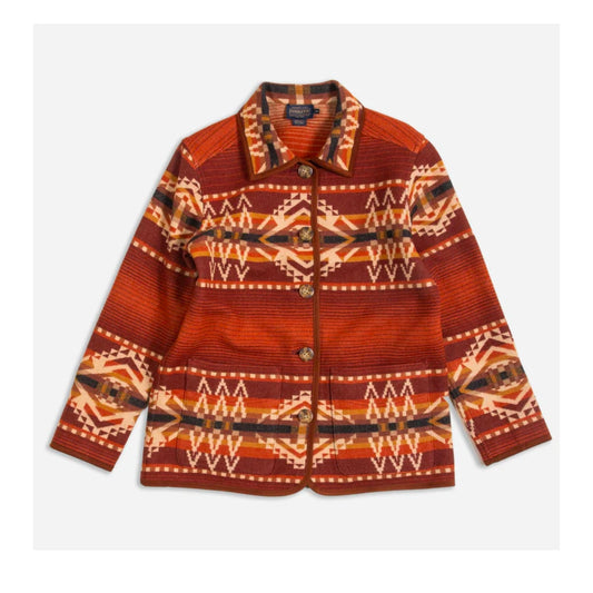 Pendleton women’s Reversible Wool Coat-copper Beacon Rock