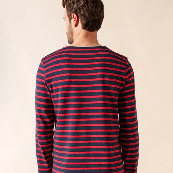 Saint James Meridian Breton Striped top Marine/Tulipe