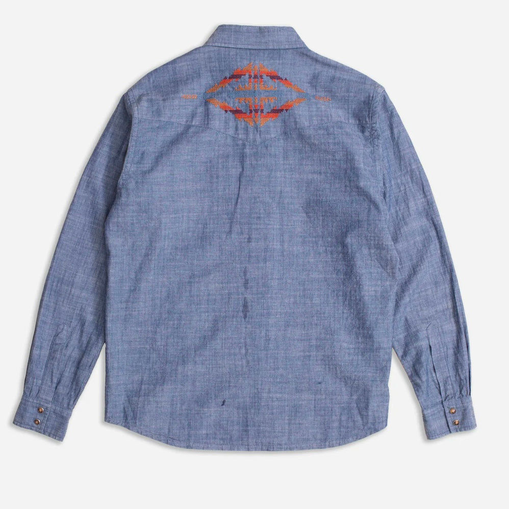 Pendleton Needlework Chandler Chambray Shirt - Indigo