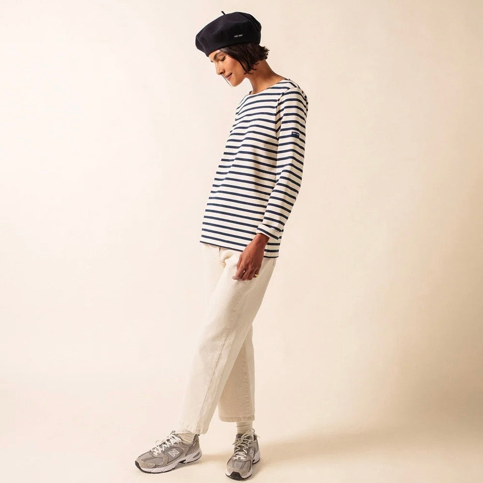 Saint James Meridian Breton Stripe Ecru/Marine