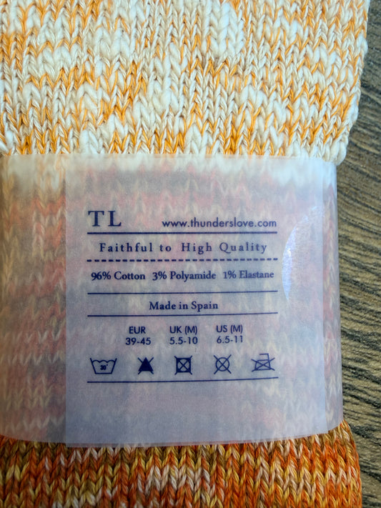 Thunder’s Love Charlie cotton socks orange