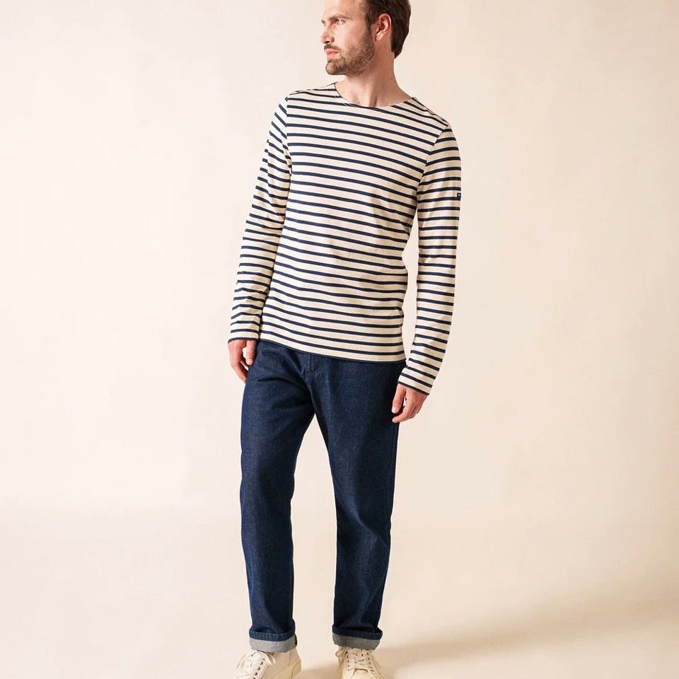 Saint James Meridian Breton Stripe Ecru/Marine