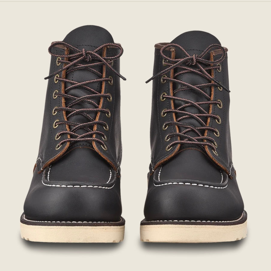 Red Wing Classic Moc Toe Black Prairie Leather 8849