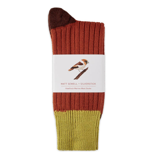Matt Sewell Hawfinch Merino Sock: Hawfinch / 8-10