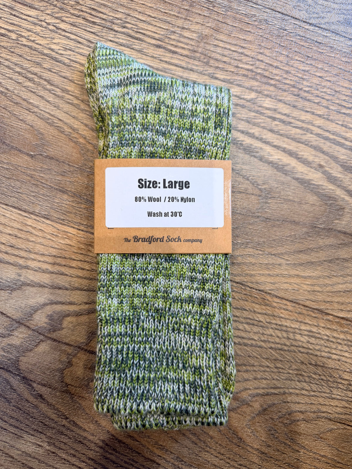 Fulmine Green Marl socks