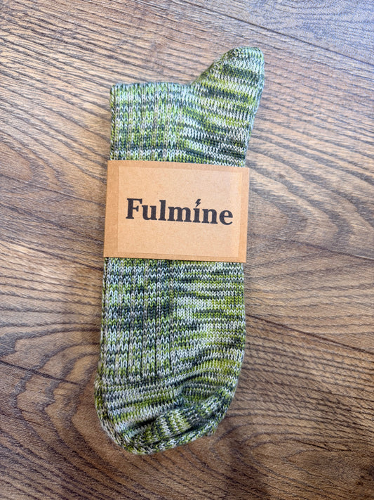 Fulmine Green Marl socks